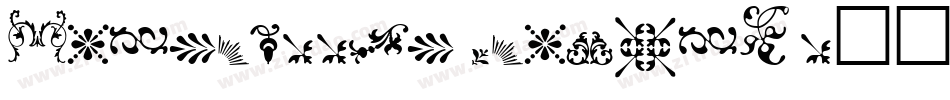 Neoclassic Fleurons字体转换
